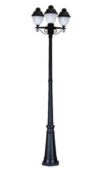 Tronic Gate Light Fitting Pole 3Way LL 503P-2000-03