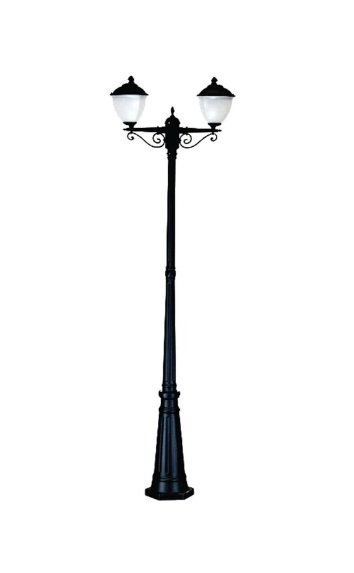 Tronic Gate Light Fitting Pole 2Way LL 522P-21-BK
