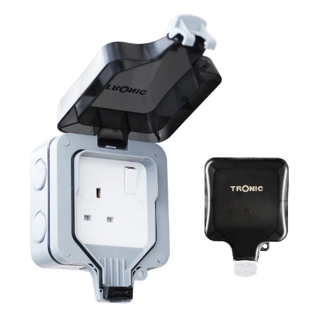 TRONIC 13A SWITCH SOCKET TWIN WATER PROOF TP  5213-WP