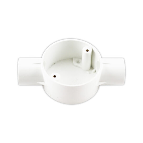 PVC JUNCTION BOX 2WAY WHITE – 25MM TRONIC CP JUN2-25-WH