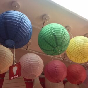 assorted lamp shades