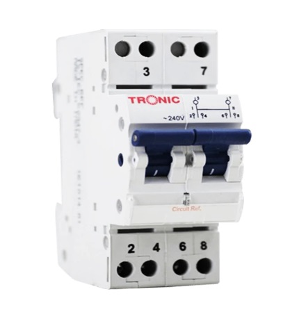 TRONIC MINI CHANGEOVER SWITCH 63AMPS 2 POLE CO 2063-MI