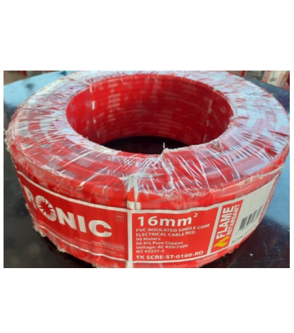 16mm Single Core Stranded – TRTKSCRE-ST-0160-RD – RED (sold in meters)