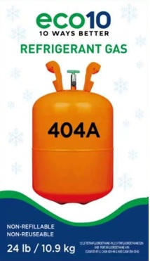 REFRIGERANT GAS 404a 10.9 KGS/24 lb